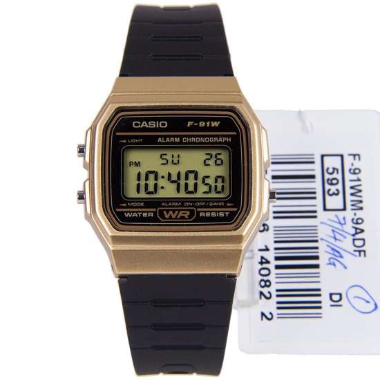 Casio Digital Alarm Watch F-91wm-9a F91wm