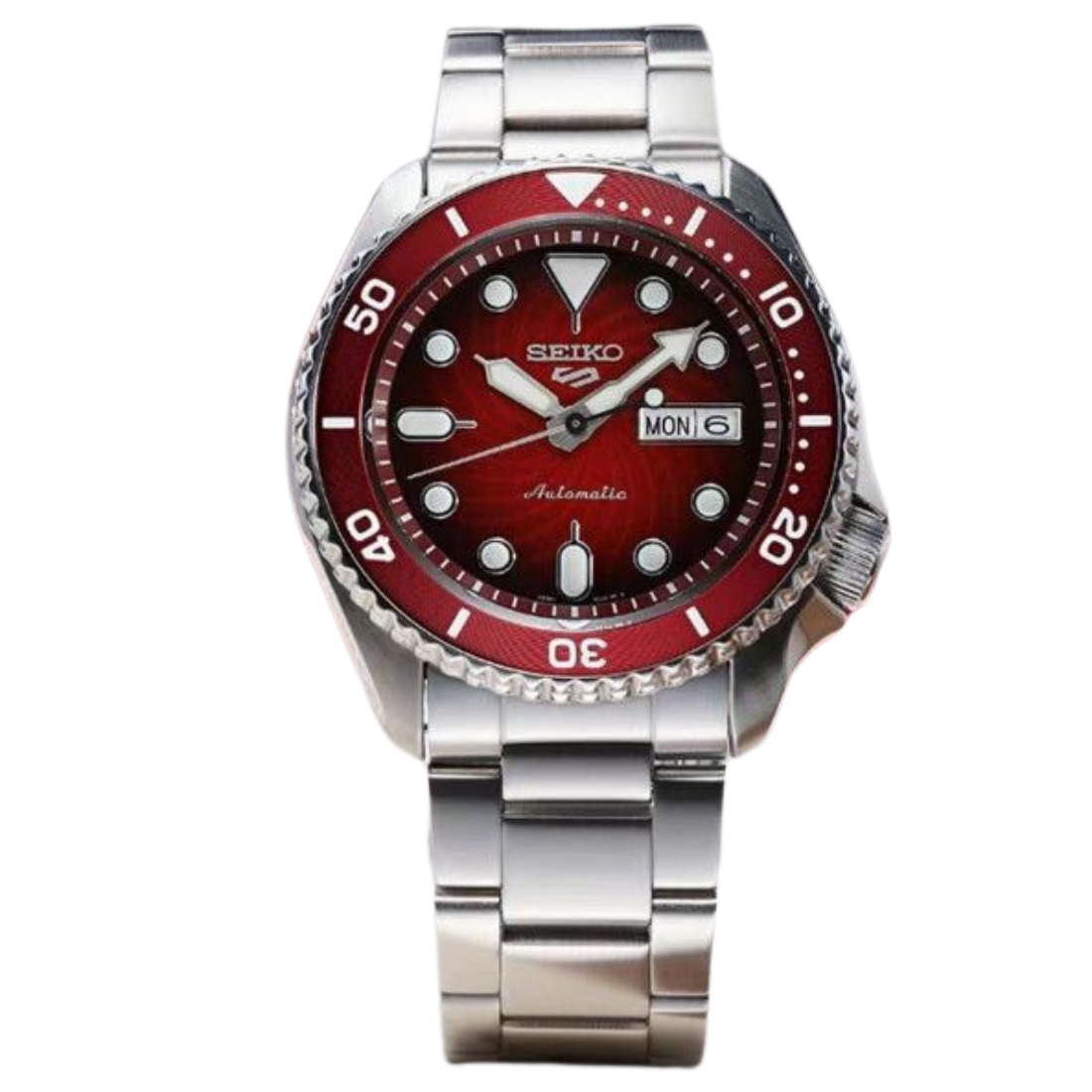 Seiko 5 Sports Mechanical SRPK63K1 SRPK63K SRPK63 Red Dial Watch