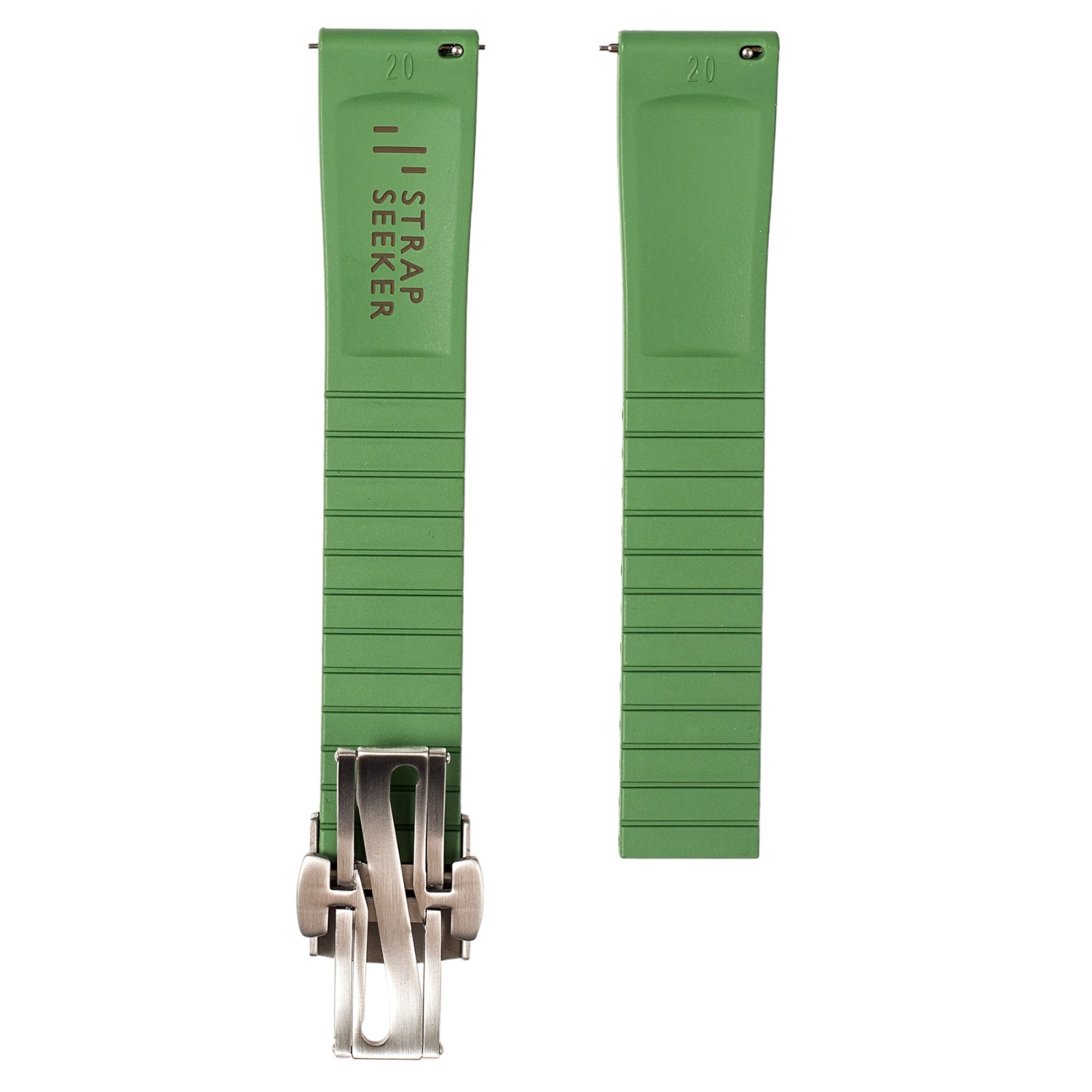 Tropical CTS Cut-to-Size FKM Rubber Strap - Quick Release - Green (2435)