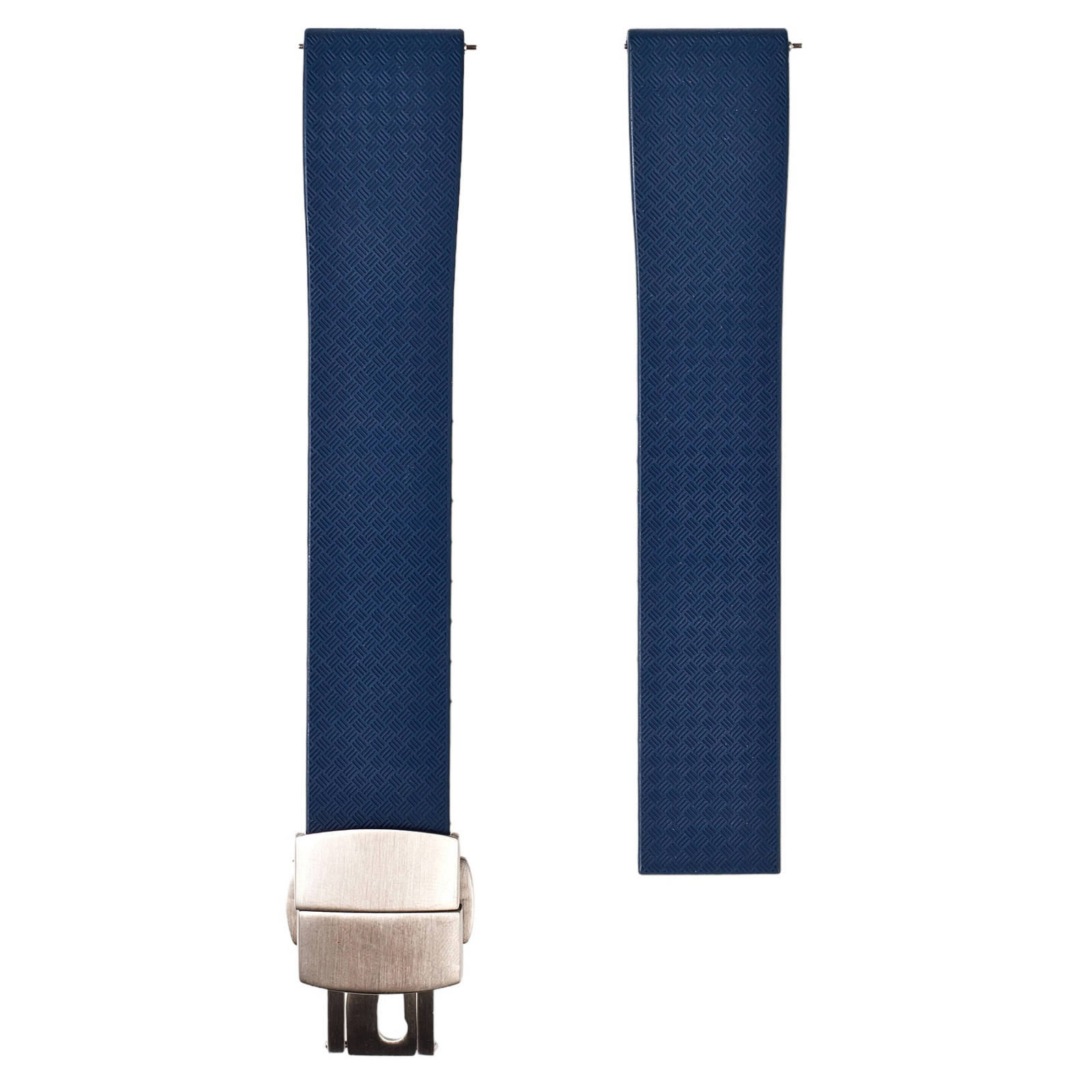 Tropical CTS Cut-to-Size FKM Rubber Strap - Quick Release - Compatible with Omega Seamaster - Navy (2435)