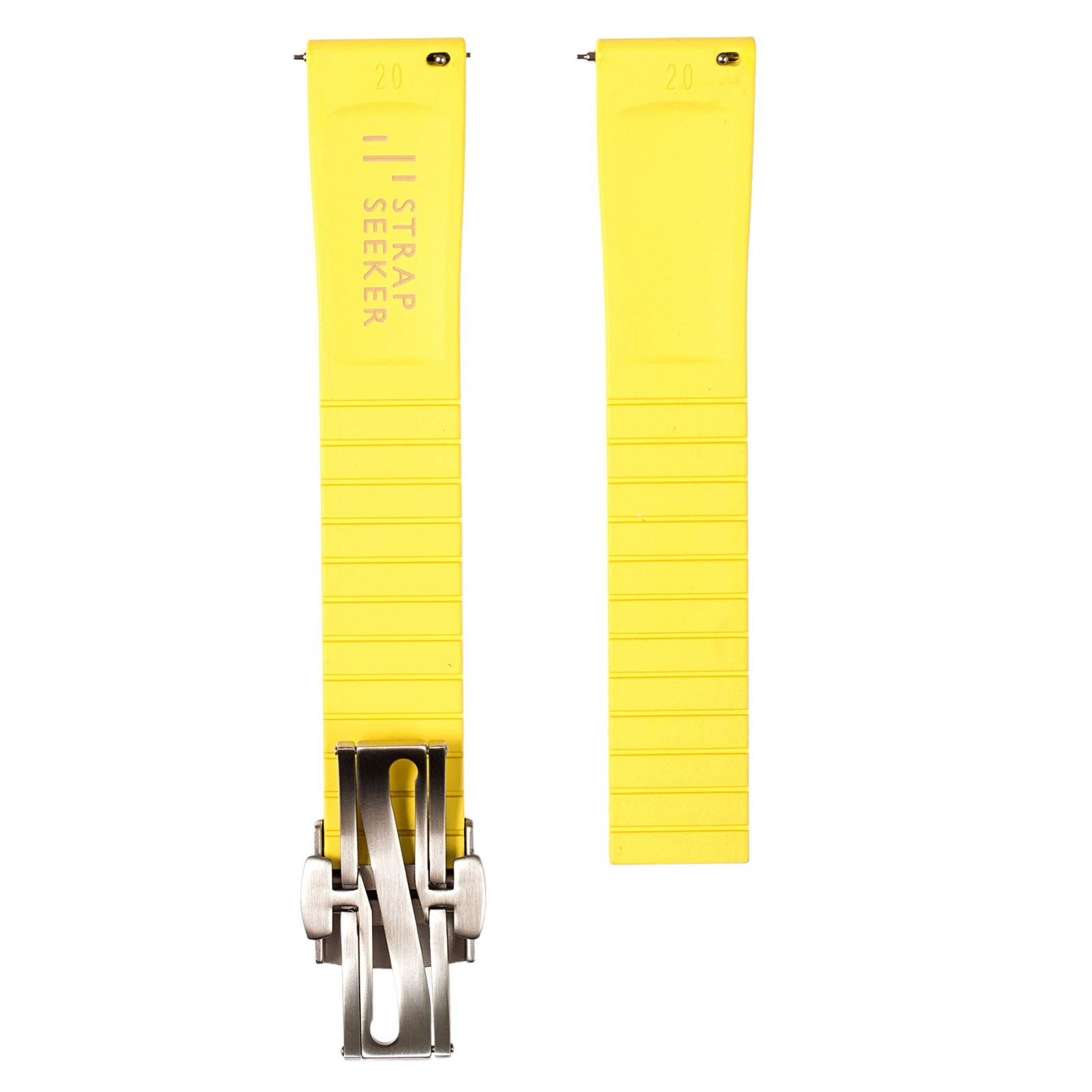 Tropical CTS Cut-to-Size FKM Rubber Strap - Quick Release - Compatible with Tudor Black Bay 58 – Yellow (2435)