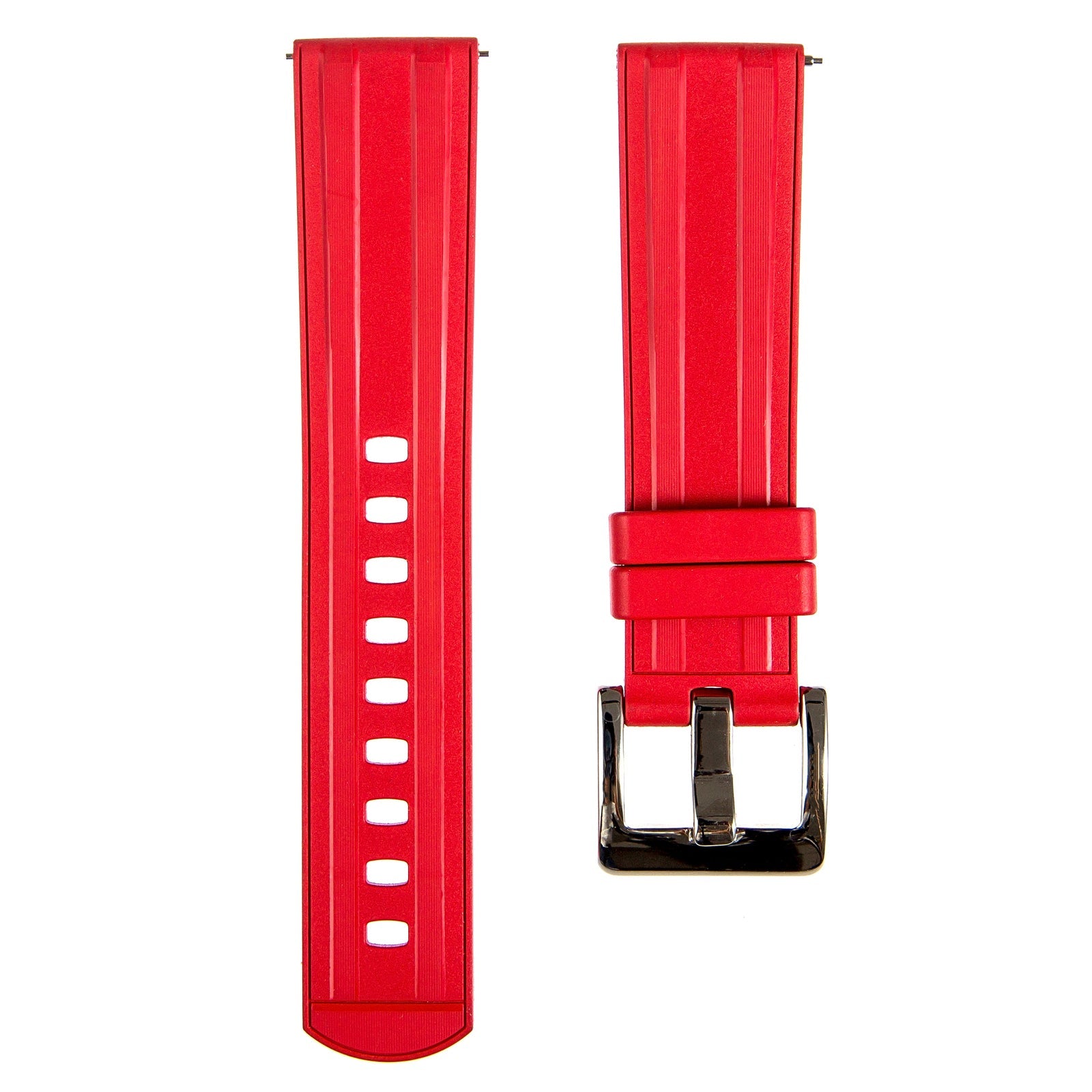 Mariner FKM Rubber Watch Strap - Quick-Release - Red (2410)