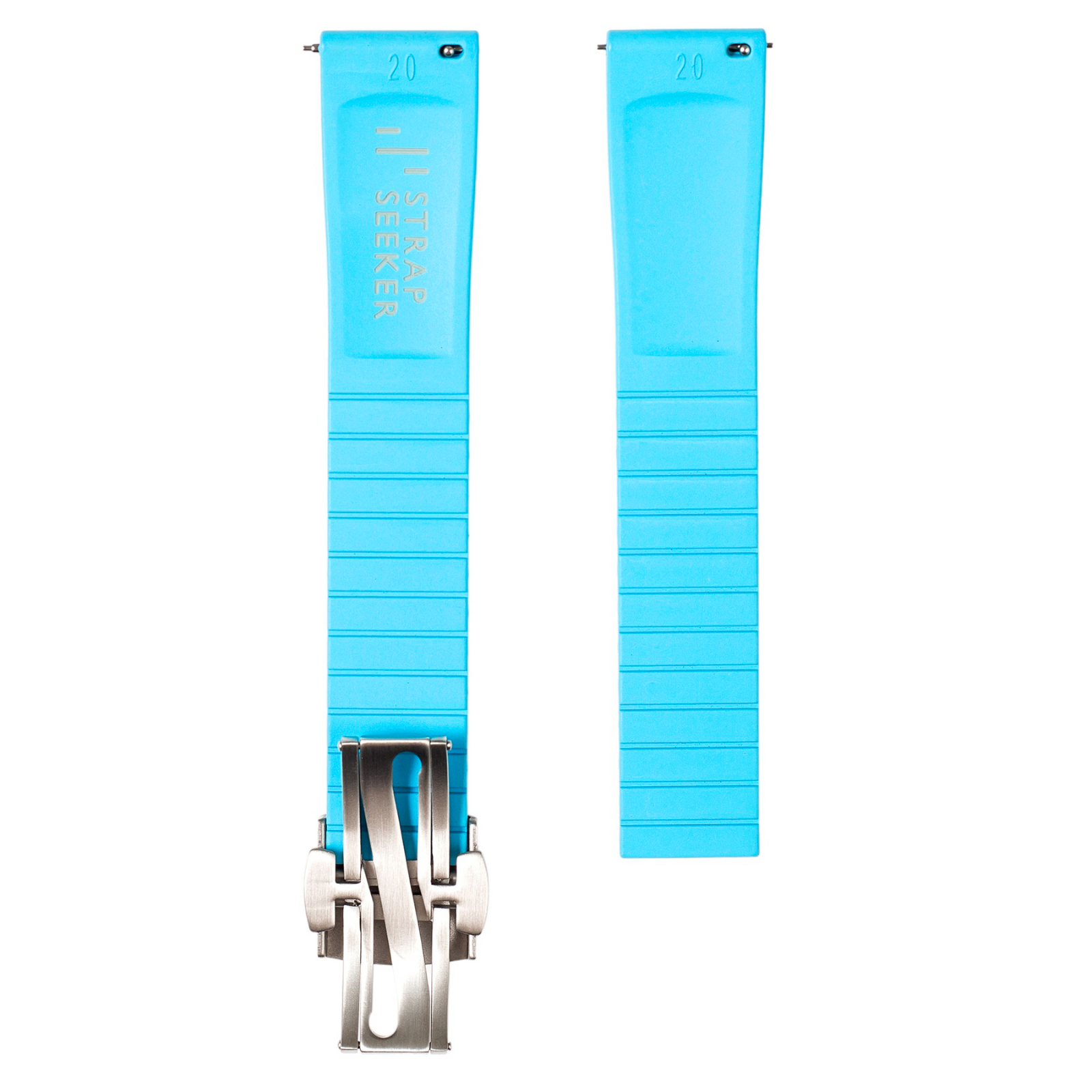 Tropical CTS Cut-to-Size FKM Rubber Strap - Quick Release - Sky Blue (2435)