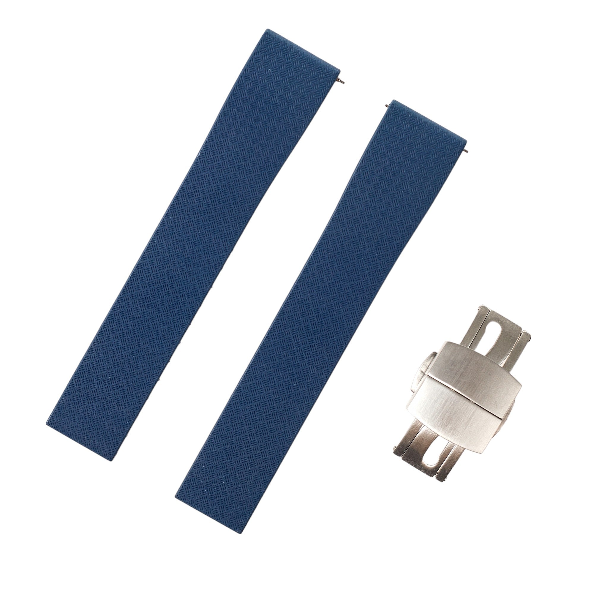 Tropical CTS Cut-to-Size FKM Rubber Strap - Quick Release - Navy (2435)