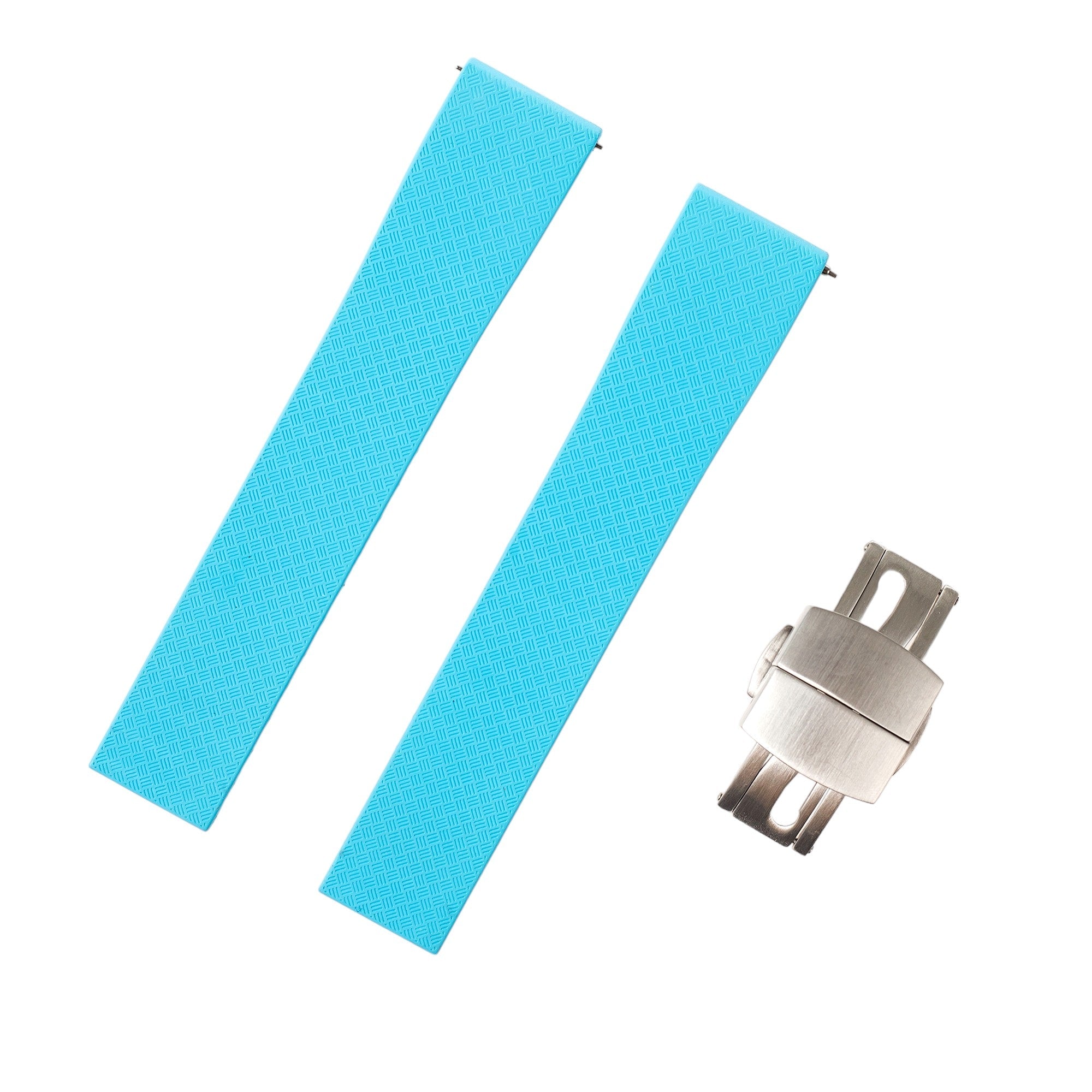 Tropical CTS Cut-to-Size FKM Rubber Strap - Quick Release - Sky Blue (2435)