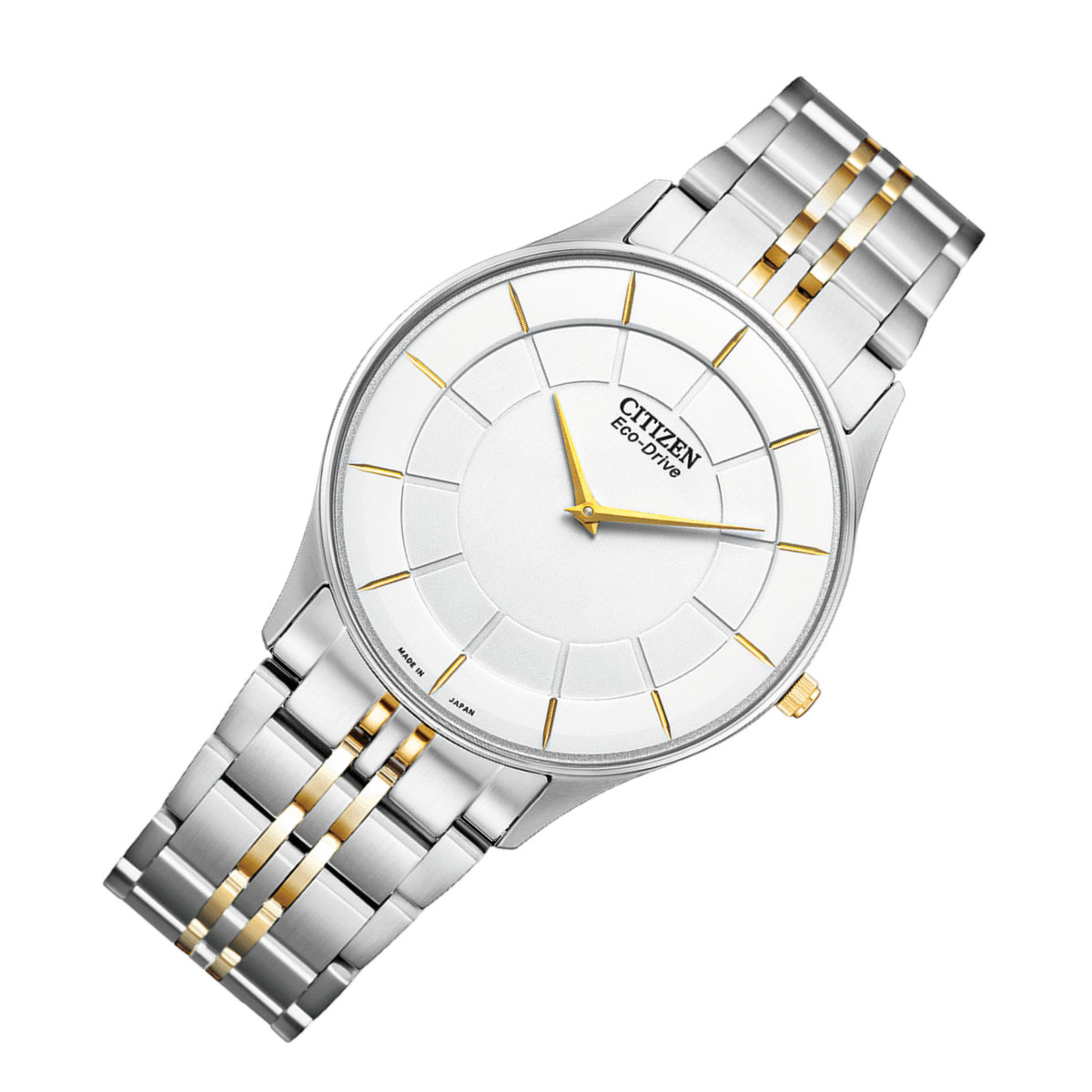 Citizen Collection Eco-Drive AR3014-56A AR3014 AR3014-56 White Dial Japan Gold Tone Casual Watch