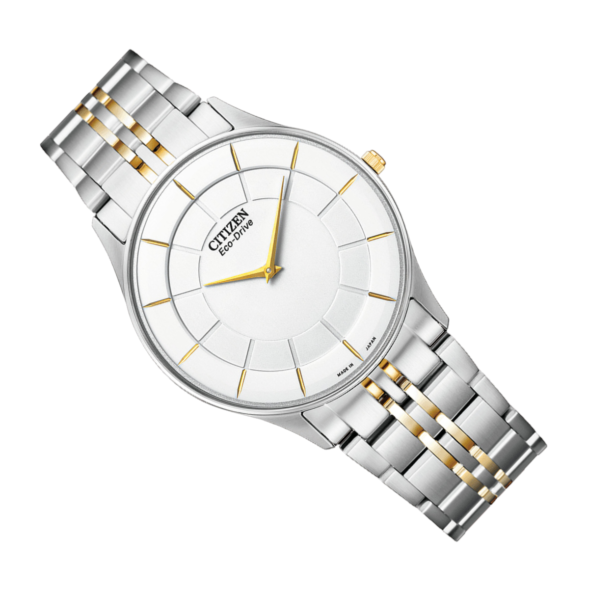 Citizen Collection Eco-Drive AR3014-56A AR3014 AR3014-56 White Dial Japan Gold Tone Casual Watch