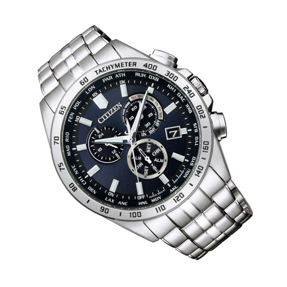 Citizen Collection Solar Quartz Radio Wave CB5870-91L CB5870 Chronograph Watch