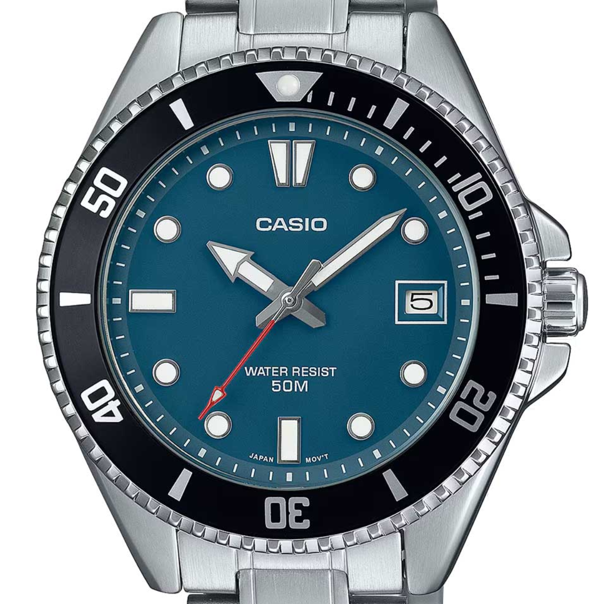 Casio MDV-10D-2A1 MDV-10D-2A1V Standard ft. Mini Duro Blue Dial Sporty Mens Watch