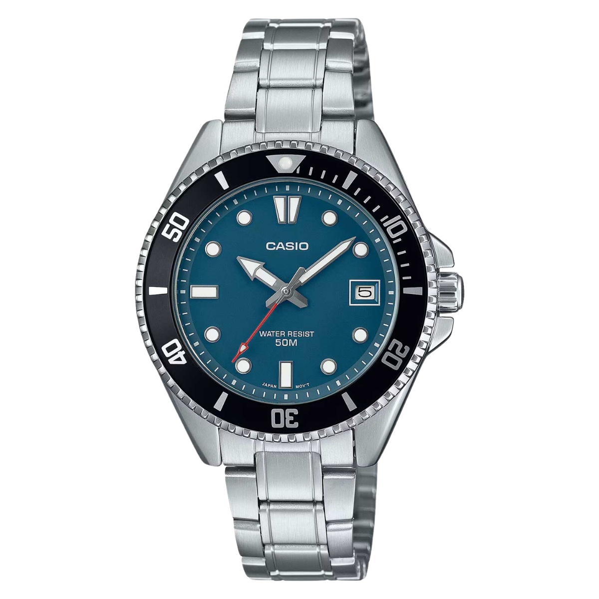 Casio MDV-10D-2A1 MDV-10D-2A1V Standard ft. Mini Duro Blue Dial Sporty Mens Watch