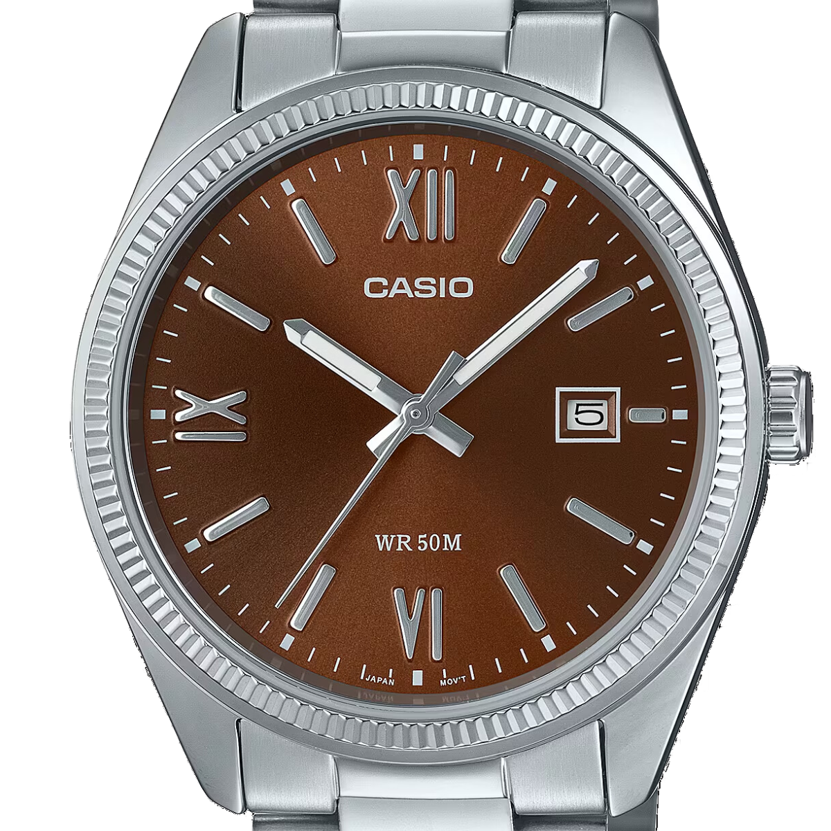 Casio Quartz MTP-1302DD-5AV MTP-1302DD-5 MTP-1302DD-5A Brown Dial Casual Watch