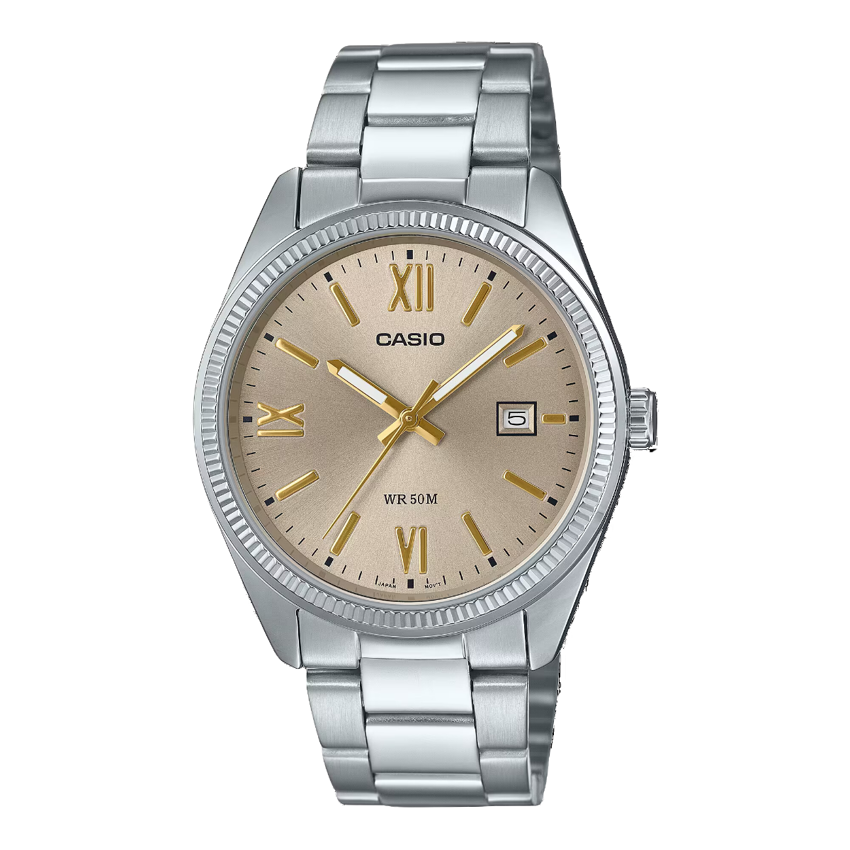 Casio Quartz MTP-1302DD-9AV MTP-1302DD-9 MTP-1302DD-9A Champagne Dial Casual Watch