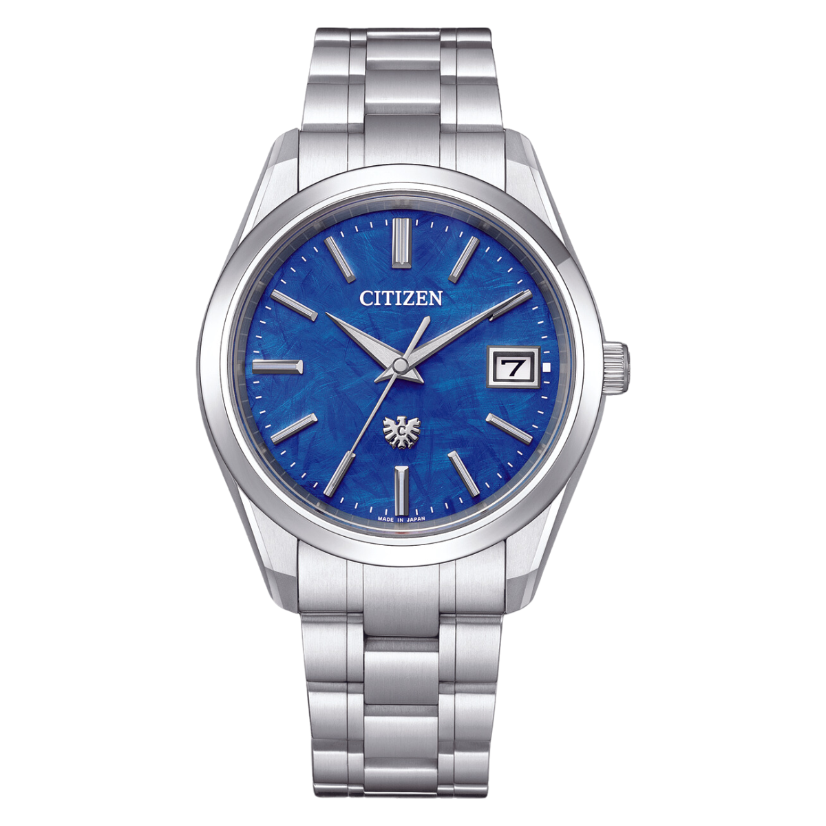 Citizen “The Citizen“ AQ4100-57M AQ4100 Super Titanium Limited Edition Blue Dial Watch