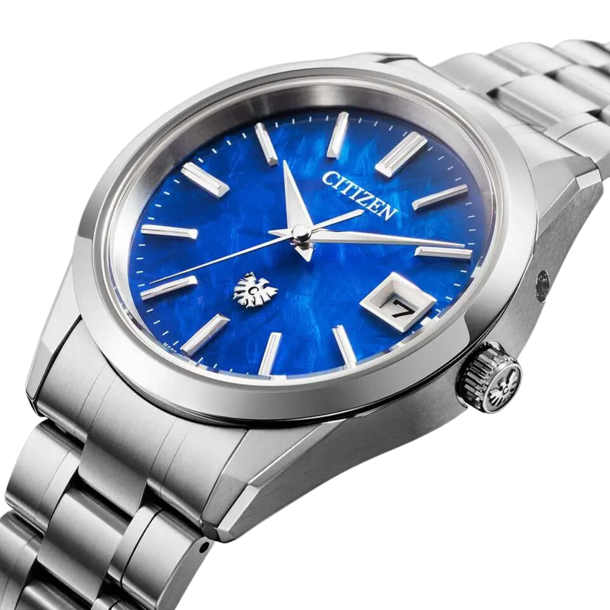 Citizen “The Citizen“ AQ4100-57M AQ4100 Super Titanium Limited Edition Blue Dial Watch