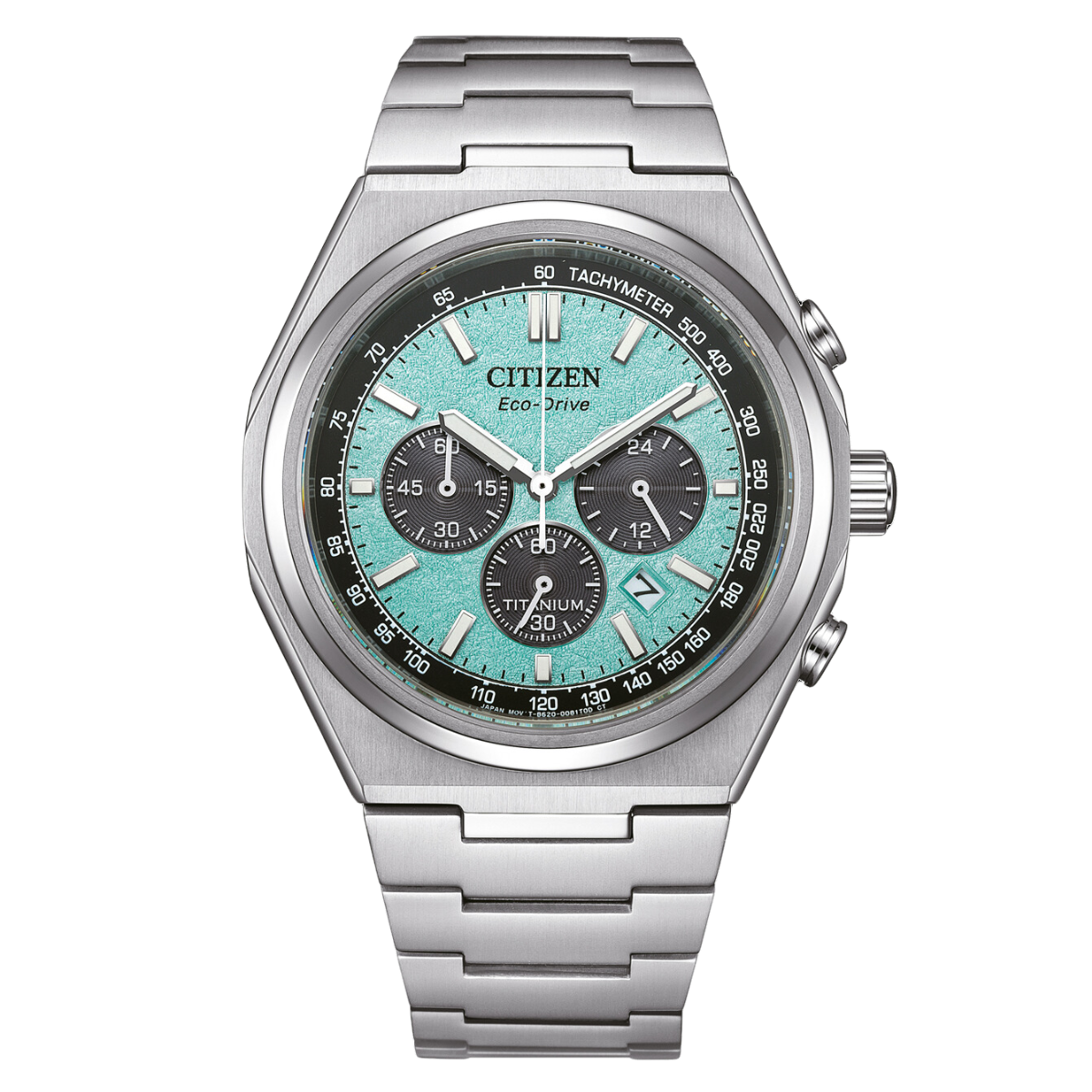 Citizen Forza CA4610-85 CA4610-85M Eco-Drive Super Titanium Chronograph Green Dial Watch (PRE-ORDER NOV 2024)