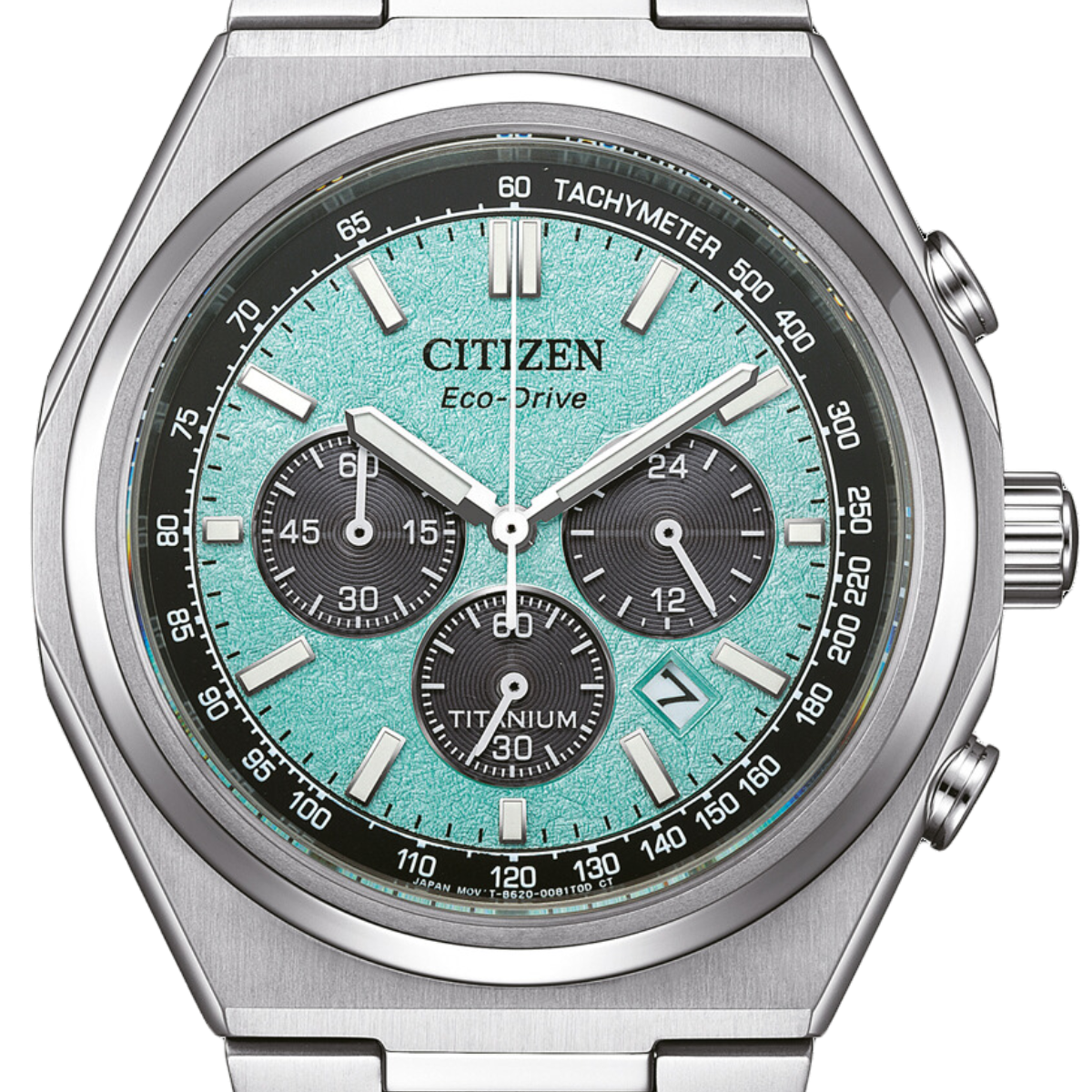 Citizen Forza CA4610-85 CA4610-85M Eco-Drive Super Titanium Chronograph Green Dial Watch (PRE-ORDER NOV 2024)