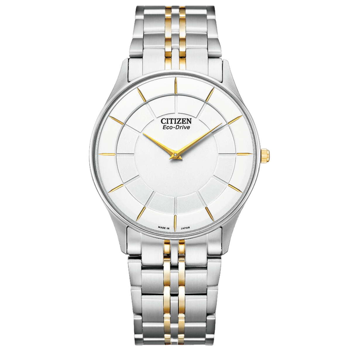 Citizen Collection Eco-Drive AR3014-56A AR3014 AR3014-56 White Dial Japan Gold Tone Casual Watch