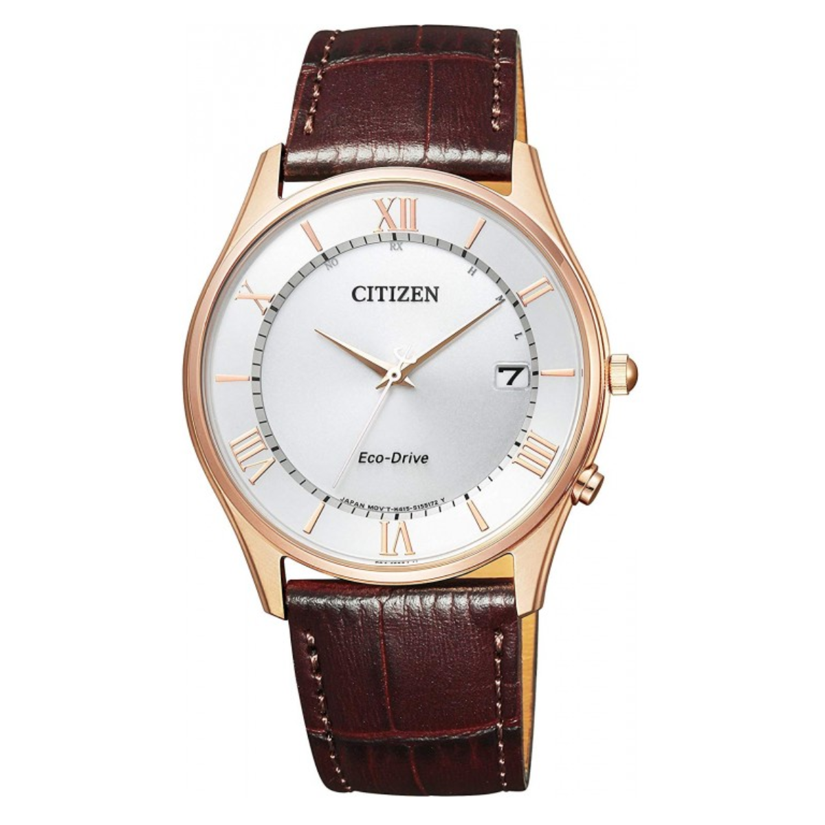 Citizen Collection Eco-Drive AS1062-08A AS1062 AS1062-08 Leather Dress Watch