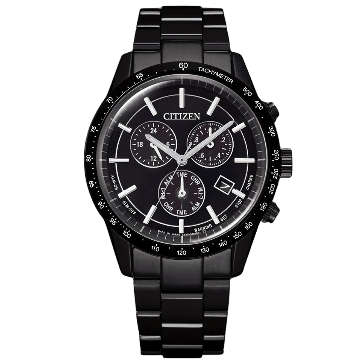 Citizen Collection Eco-Drive BL5495-56E BL5495 BL5495-56 Chronograph Black Dial Male Watch