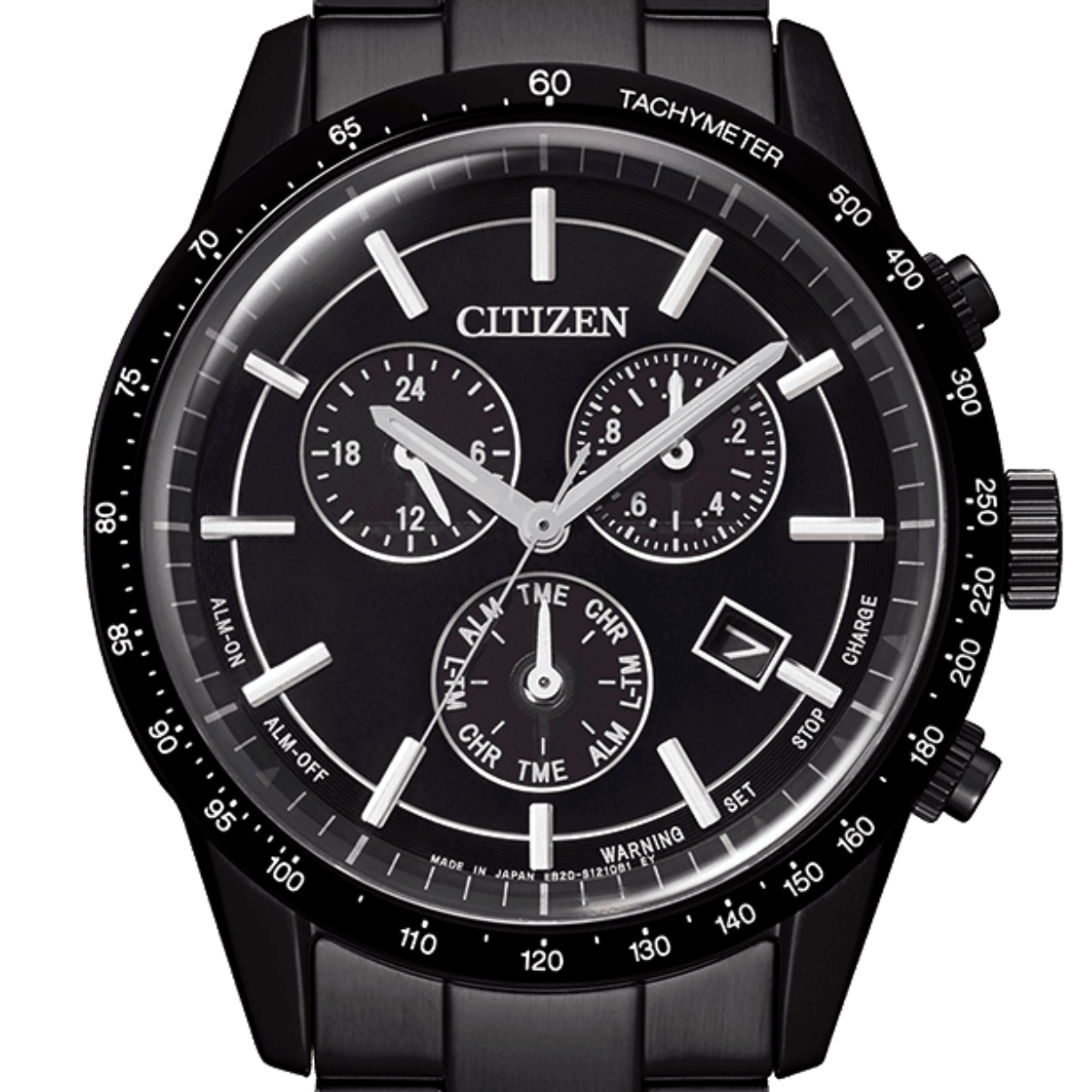 Citizen Collection Eco-Drive BL5495-56E BL5495 BL5495-56 Chronograph Black Dial Male Watch