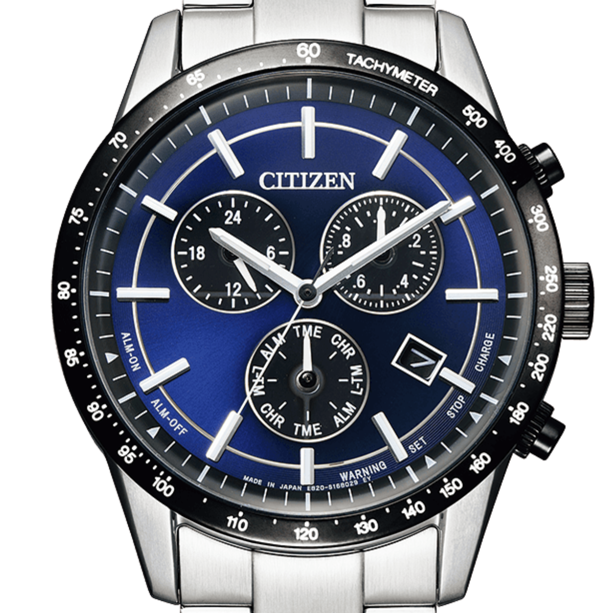 Citizen Collection Eco-Drive BL5496-96L BL5496 BL5496-96 Chronograph Blue Dial Male Watch