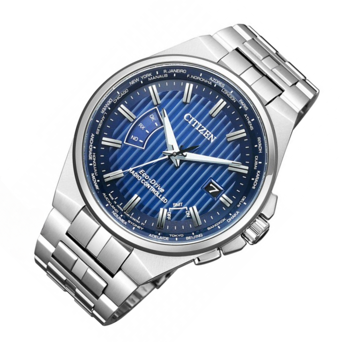 Citizen Collection Eco-Drive Radio CB0161-82L CB0161 Blue Dial World Time Watch