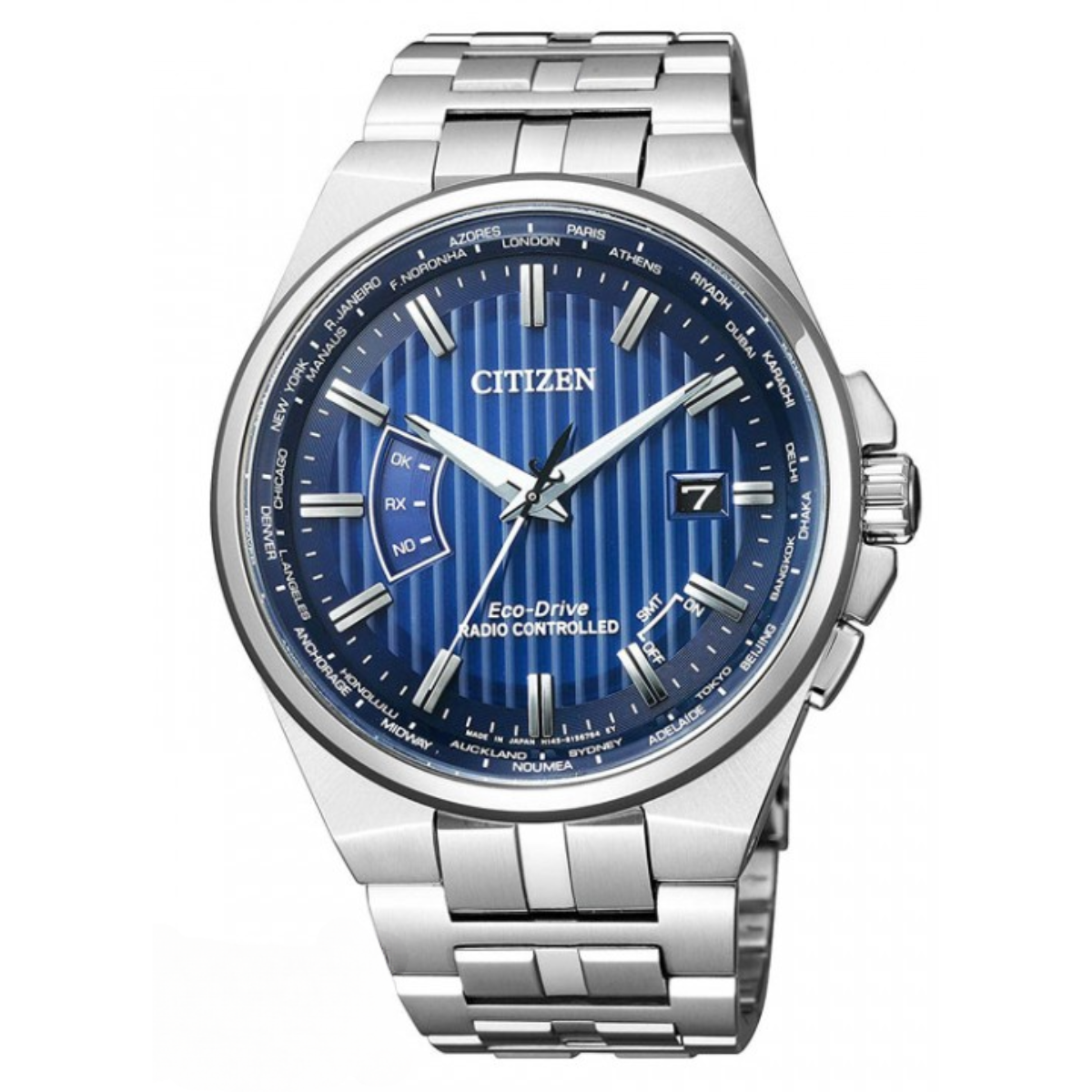 Citizen Collection Eco-Drive Radio CB0161-82L CB0161 Blue Dial World Time Watch