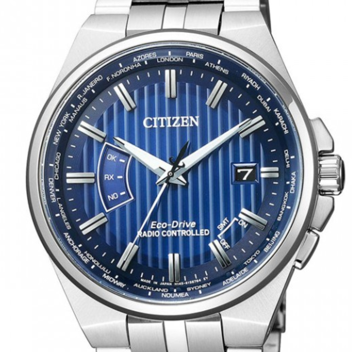 Citizen Collection Eco-Drive Radio CB0161-82L CB0161 Blue Dial World Time Watch