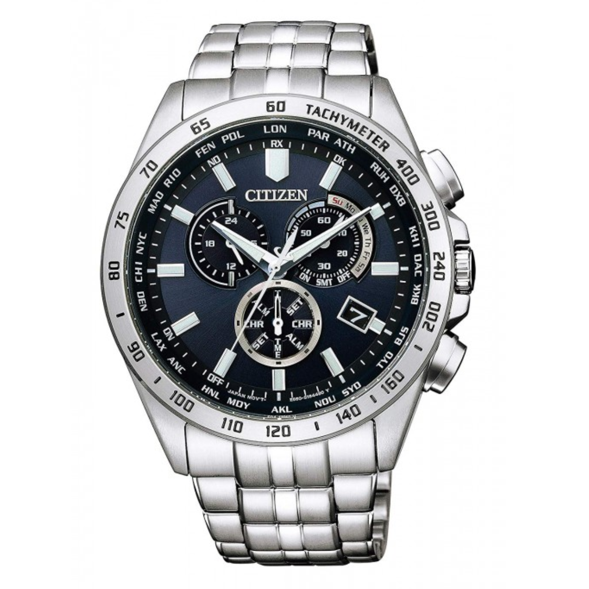 Citizen Collection Solar Quartz Radio Wave CB5870-91L CB5870 Chronograph Watch