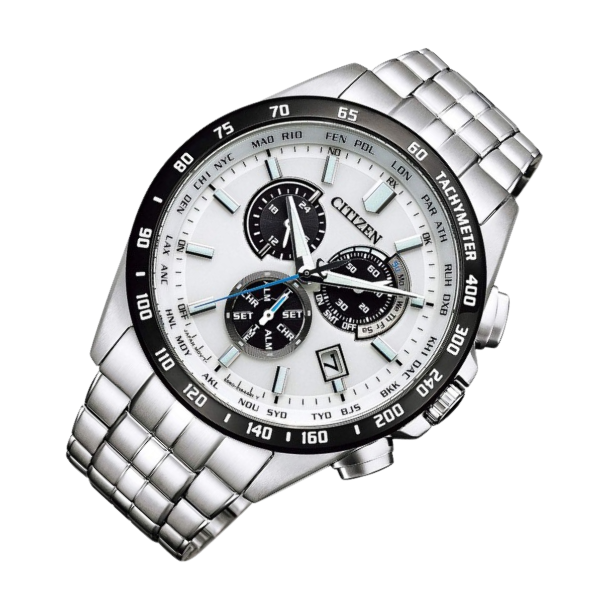 Citizen Collection Solar Quartz Radio Wave CB5874-90A CB5874 Chronograph Watch