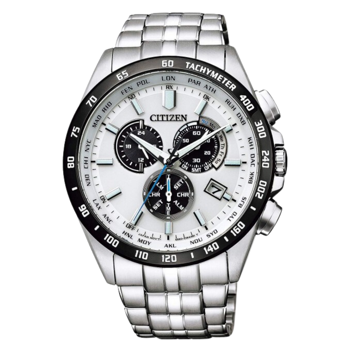 Citizen Collection Solar Quartz Radio Wave CB5874-90A CB5874 Chronograph Watch