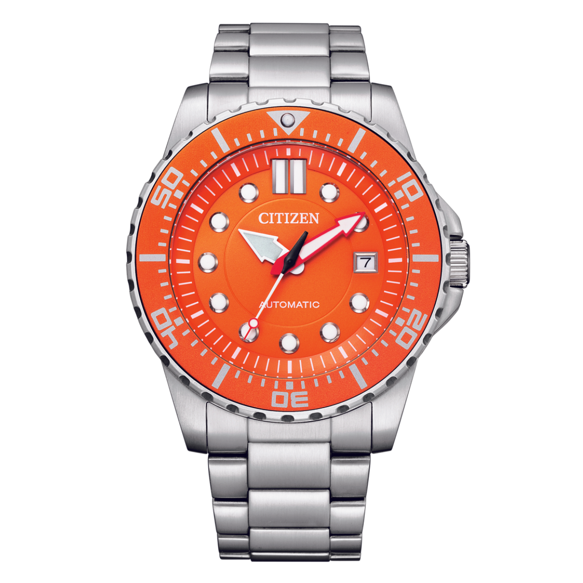 Citizen Mechanical NJ0128-80 NJ0128-80X Orange Dial Sports Watch