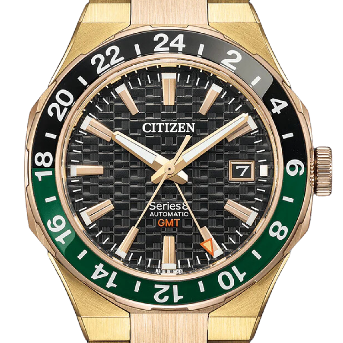 Citizen Series8 880 Automatic  NB6033-51E NB6033 GMT Black Dial Gold Made in Japan Watch