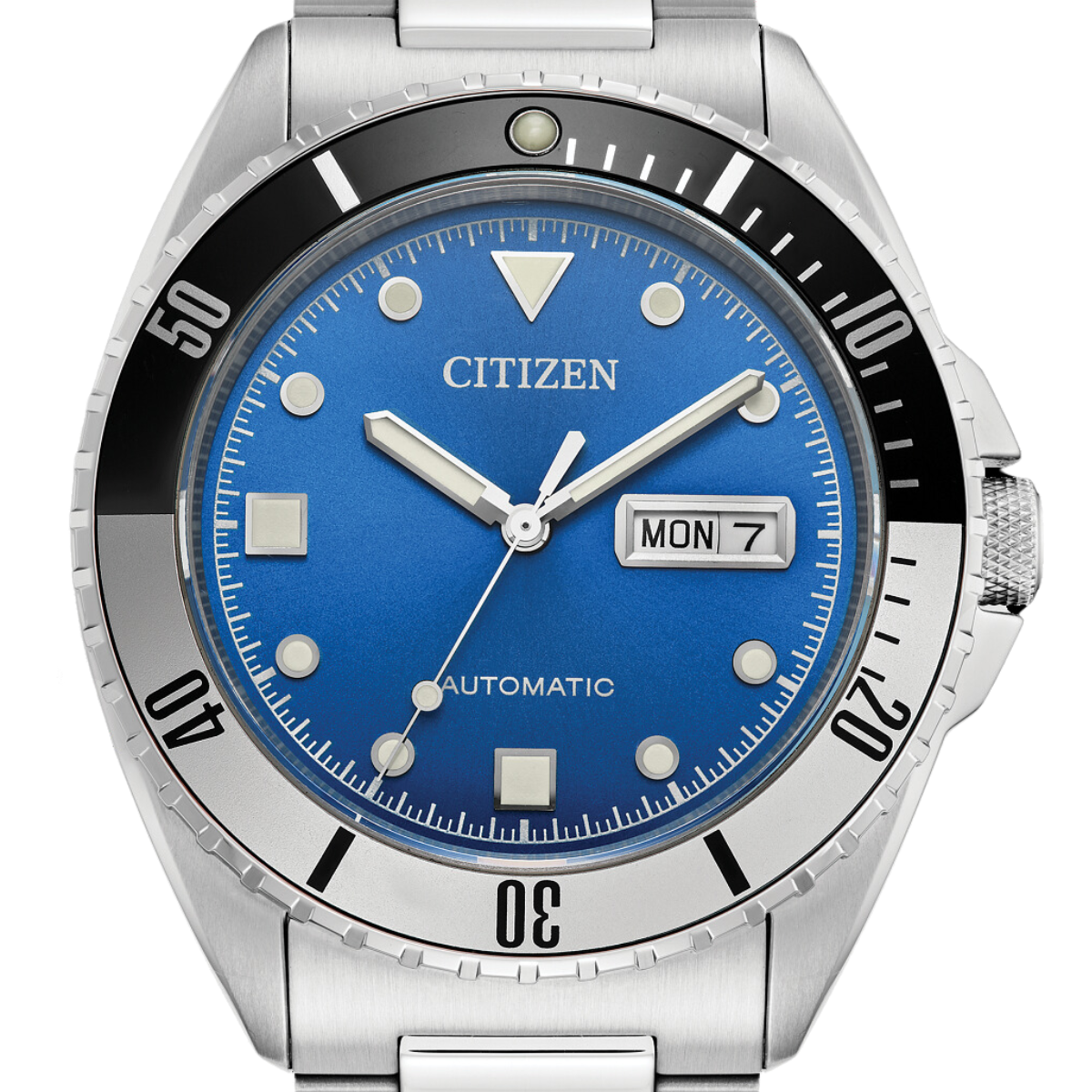 Citizen Sport Automatic NH7530-52M NH7530-52 NH7530 Blue Dial Dress Mens Watch