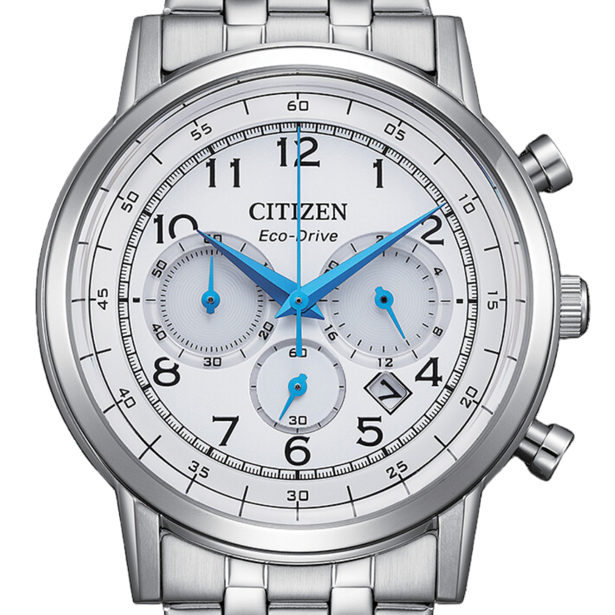 Citizen Classic Chronograph CA4630-53A CA4630Eco-Drive White Dial Casual Watch