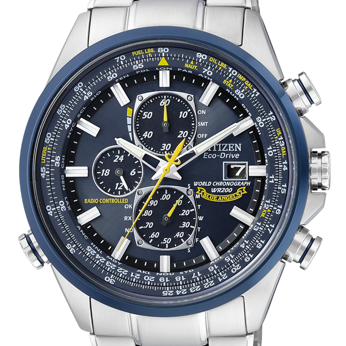 Citizen Promaster Skyhawk Blue Angel Chronograph AT8020-54L AT8020 Eco-Drive Watch