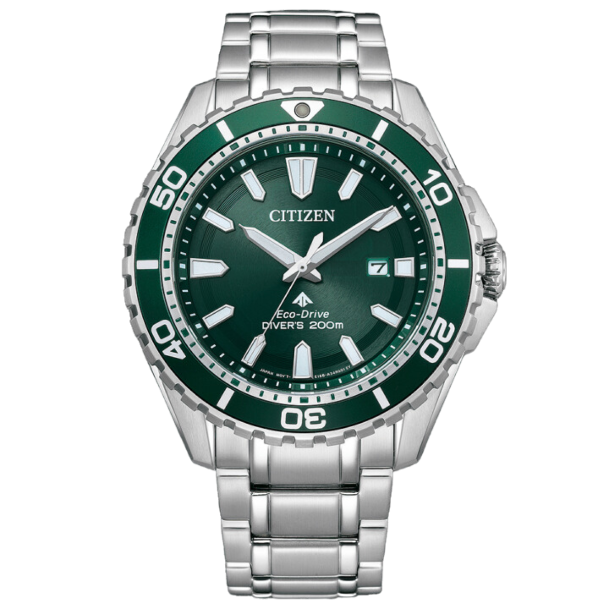 Citizen Promaster Marine BN0199-53 BN0199-53X BN0199 Eco-Drive Green Dial Mens Watch