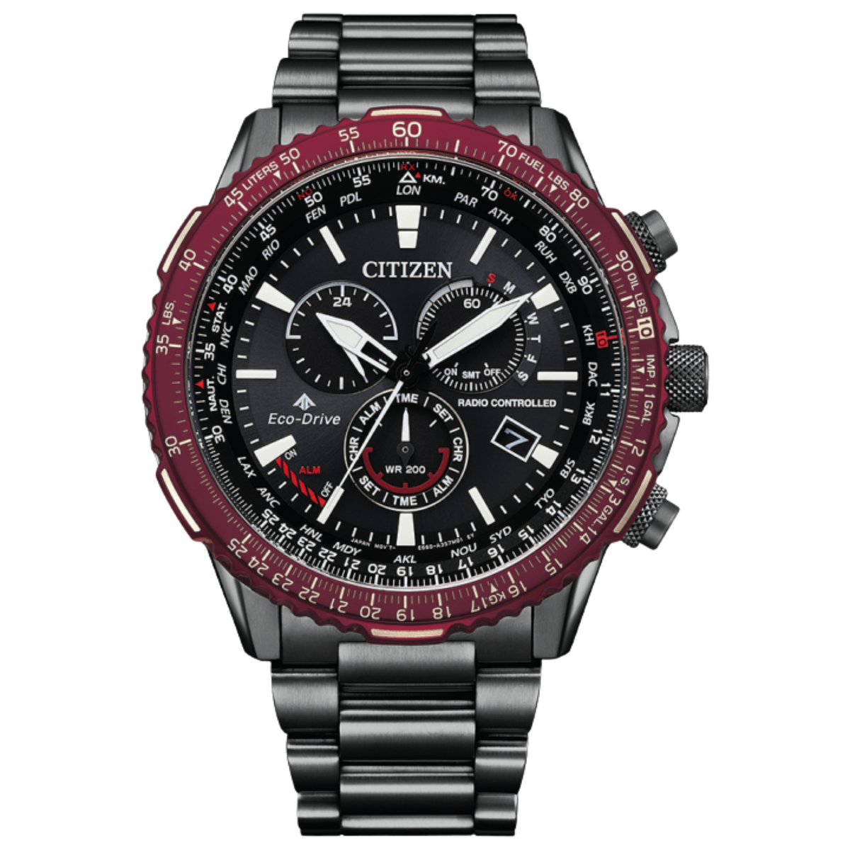 Citizen Promaster Sky Chronograph CB5009-55E CB5009 Pilot Black Dial Eco-Drive Watch