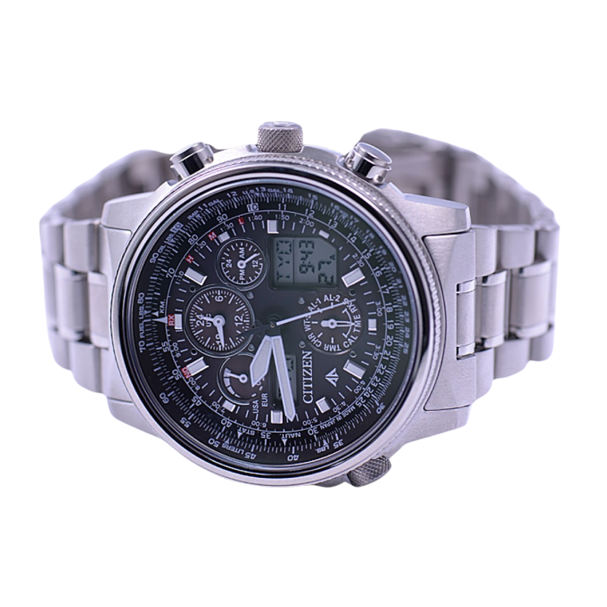 Citizen Promaster Sky Chronograph Eco-Drive PMV65-2271 PMV65 Titanium Sports Watch