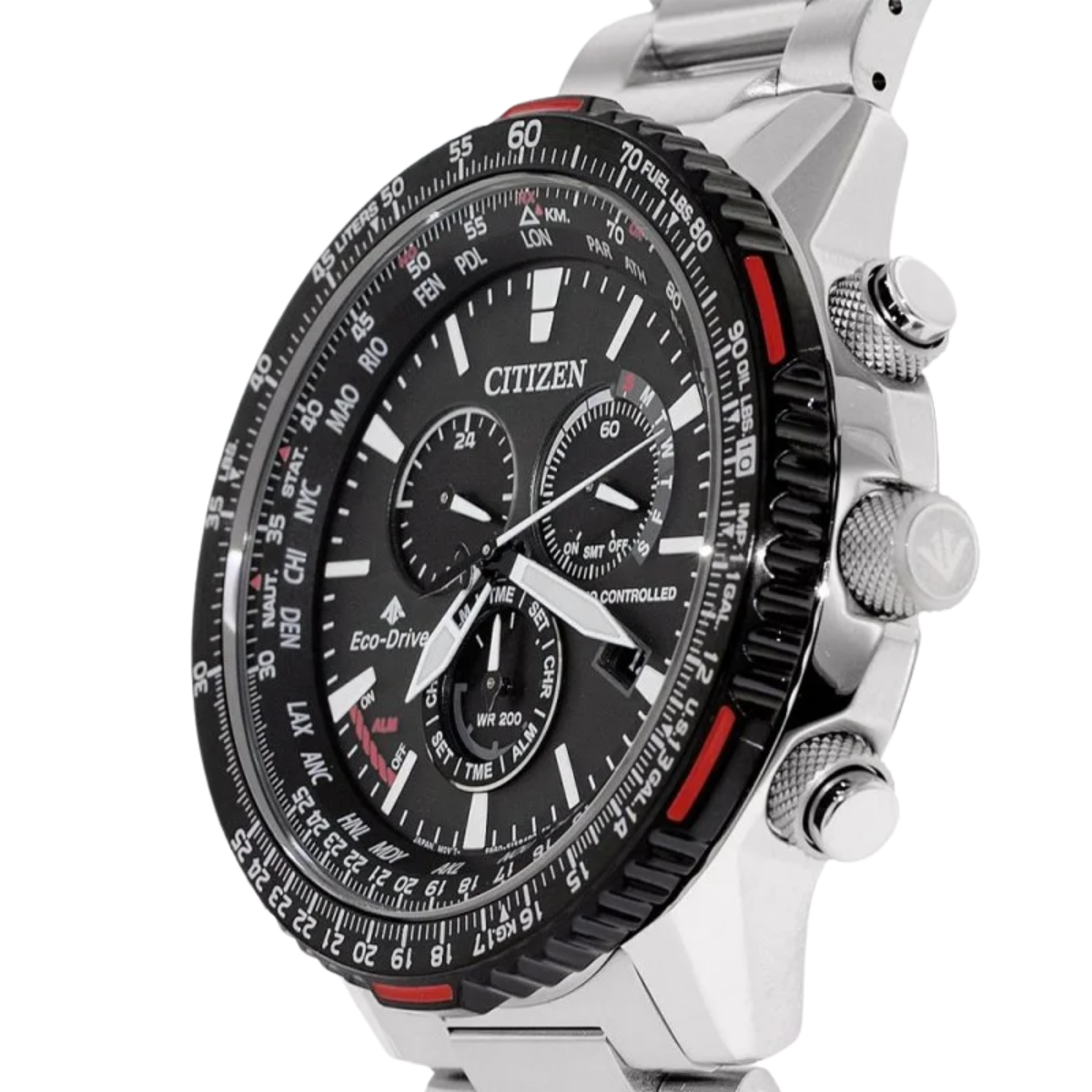 Citizen Promaster Sky Chronograph CB5001-57E CB5001 Pilot Black Dial Eco-Drive Sports Watch