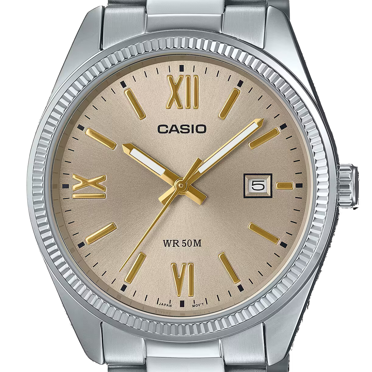 Casio Quartz MTP-1302DD-9AV MTP-1302DD-9 MTP-1302DD-9A Champagne Dial Casual Watch