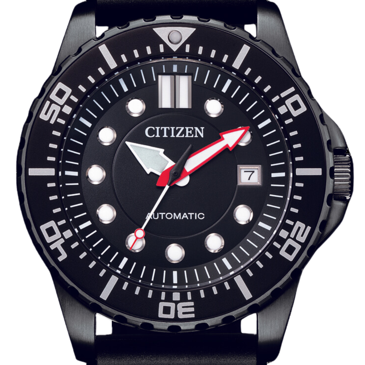 Citizen Mechanical Rubber Sports Watch NJ0125-11 NJ0125-11E