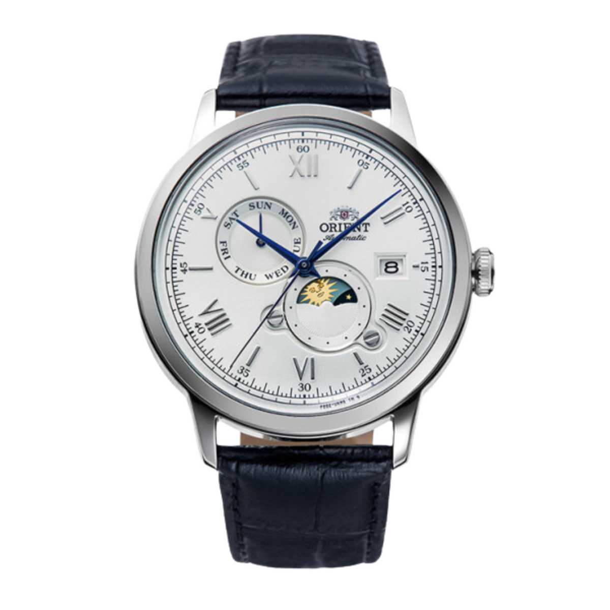 Orient Bambino Classic RA-AK0802S RA-AK0802S30B Sun & Moon Mechanical Dress Watch