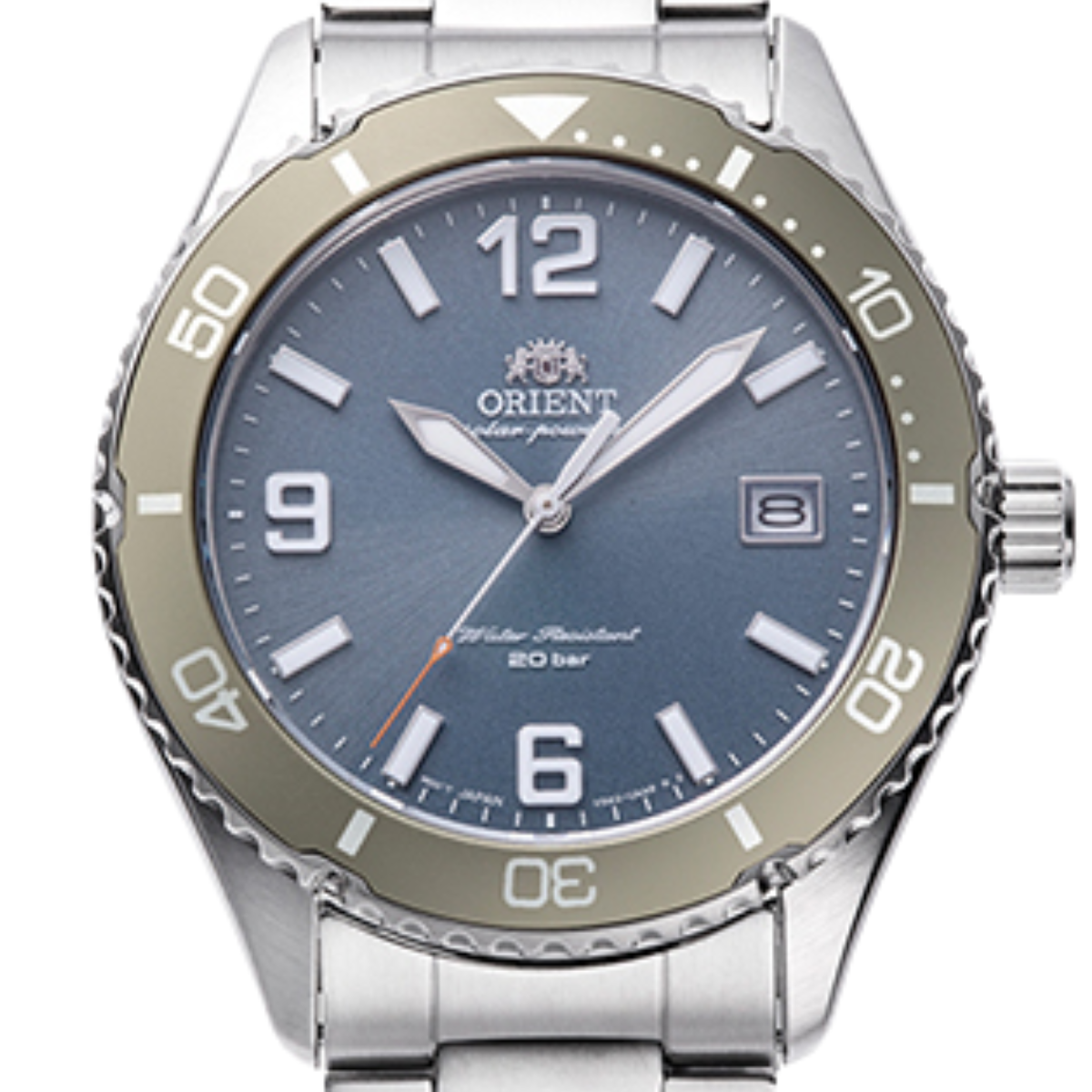 Orient Mako 40 RN-WJ0002L Solar JDM Light Blue Dial Divers Mens Watch