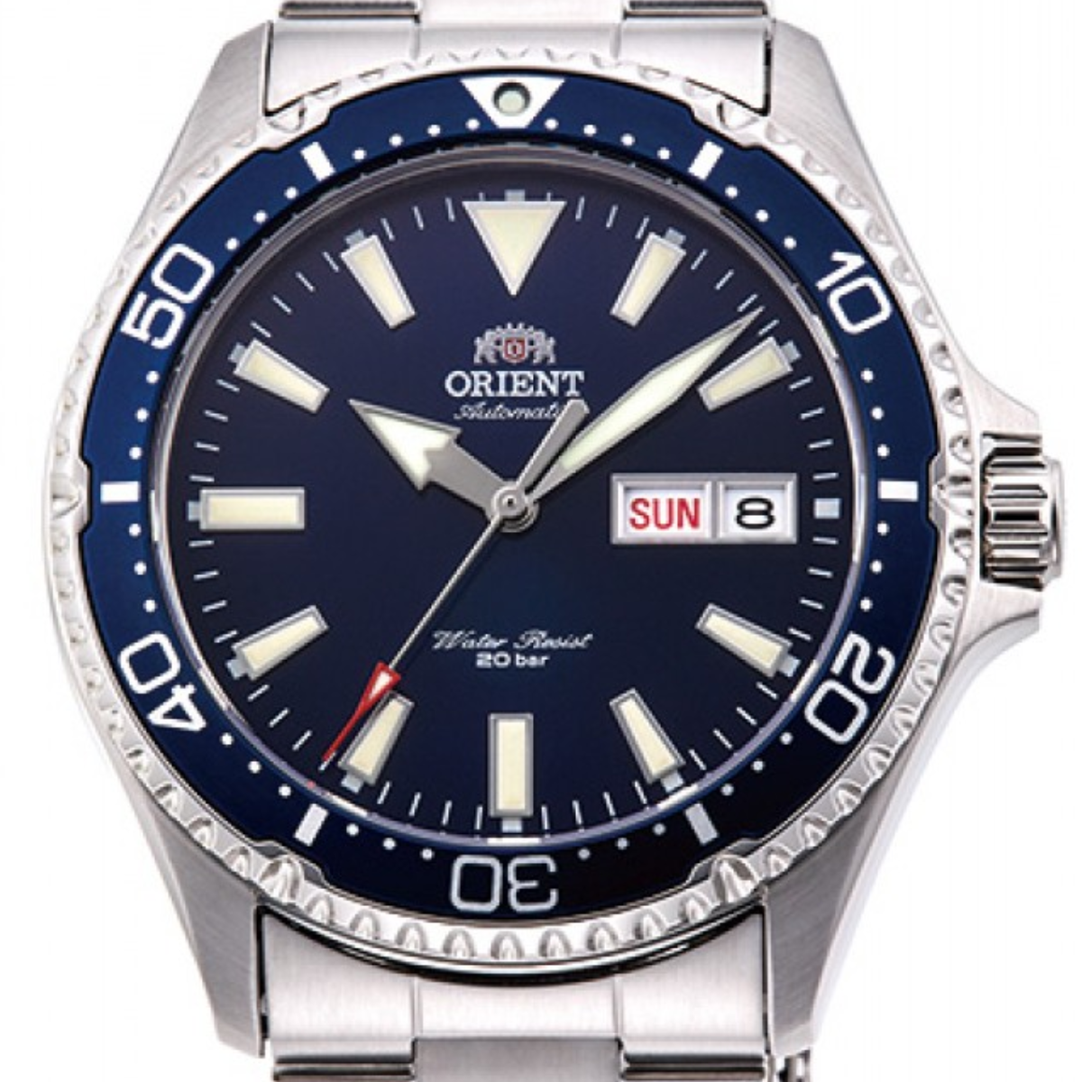 Orient Mako 3 Sports RN-AA0002L Mechanical Blue Dial Diving Mens Watch