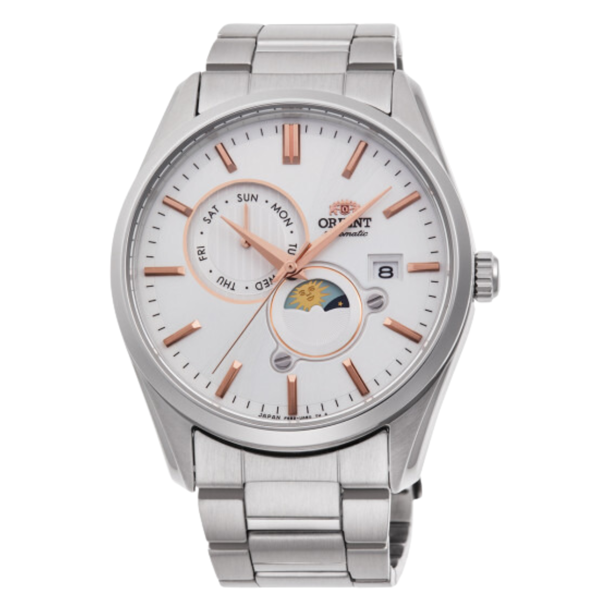 Orient RA-AK0306S RA-AK0306S10B Moonphase Automatic White Dial Men's Watch