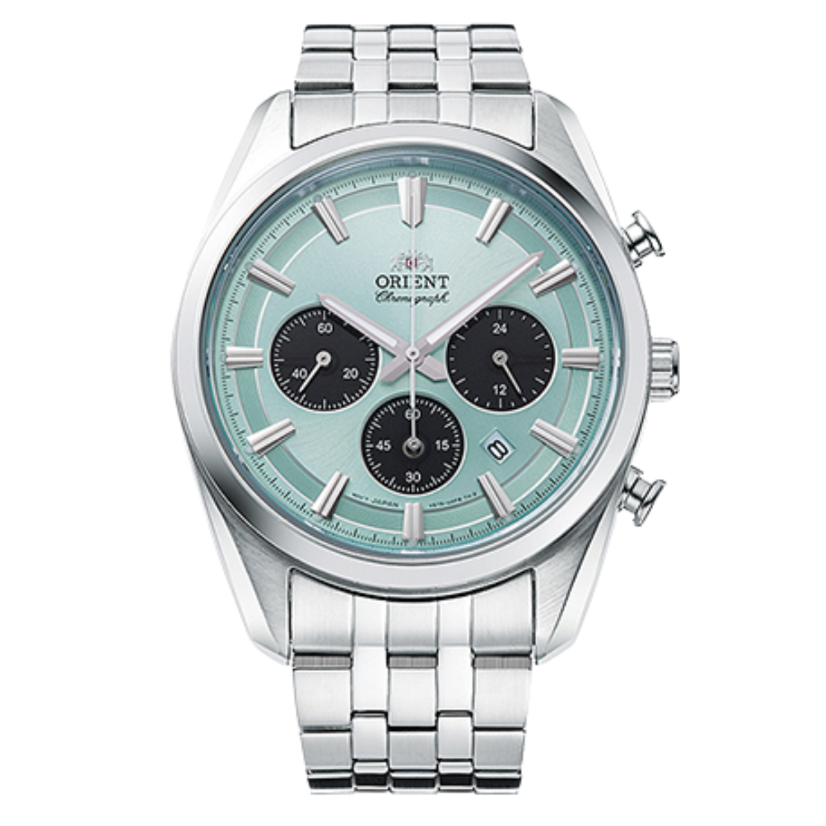 Orient Contemporary RA-TX0304L Solar Chronograph Ice Blue Panda Dial Gents Watch