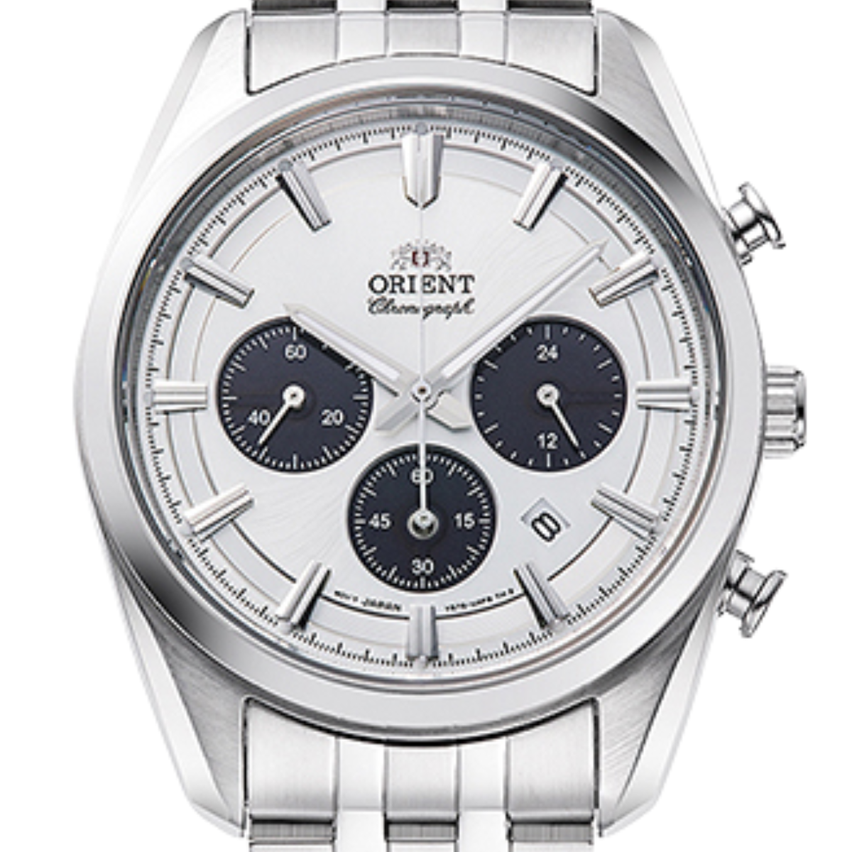 Orient Contemporary RA-TX0305S Solar Chronograph White Panda Dial Gents Watch