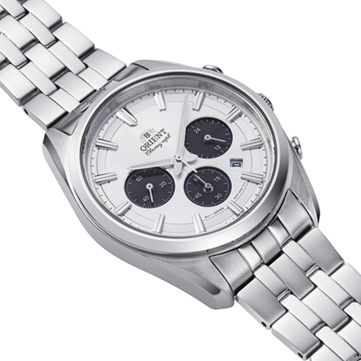 Orient Contemporary RA-TX0305S Solar Chronograph White Panda Dial Gents Watch