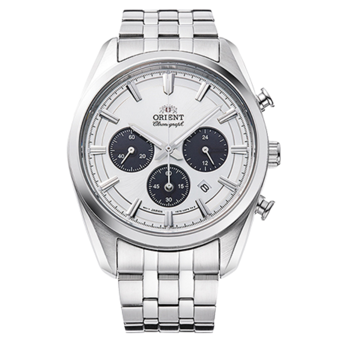 Orient Contemporary RA-TX0305S Solar Chronograph White Panda Dial Gents Watch